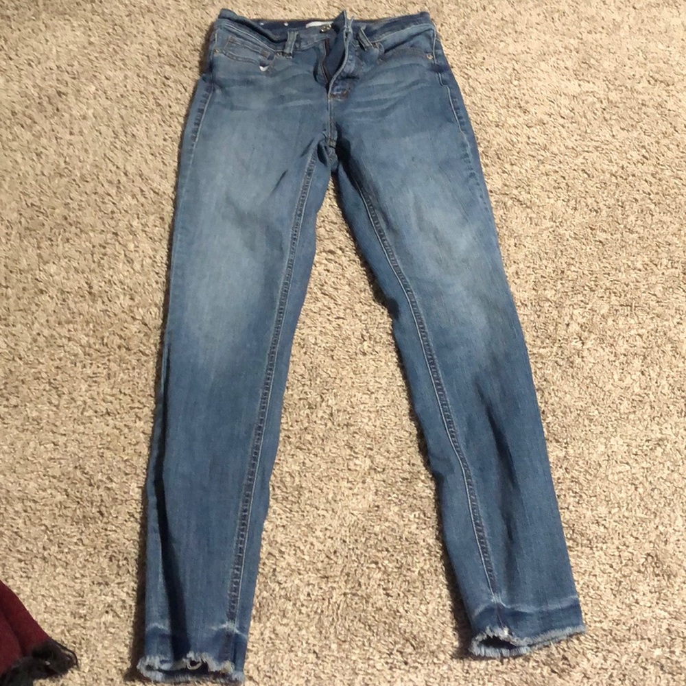 High waisted denim jeans!!